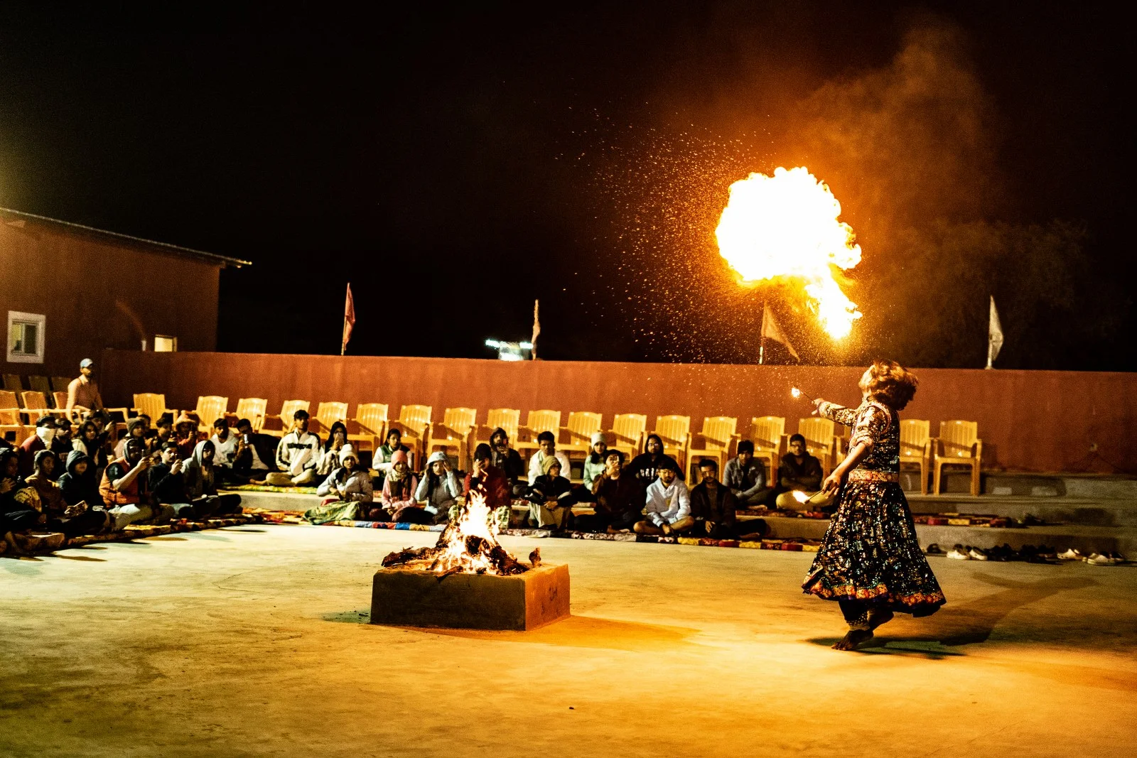 Evening ambience at Shrinath Desert Camp Jaisalmer