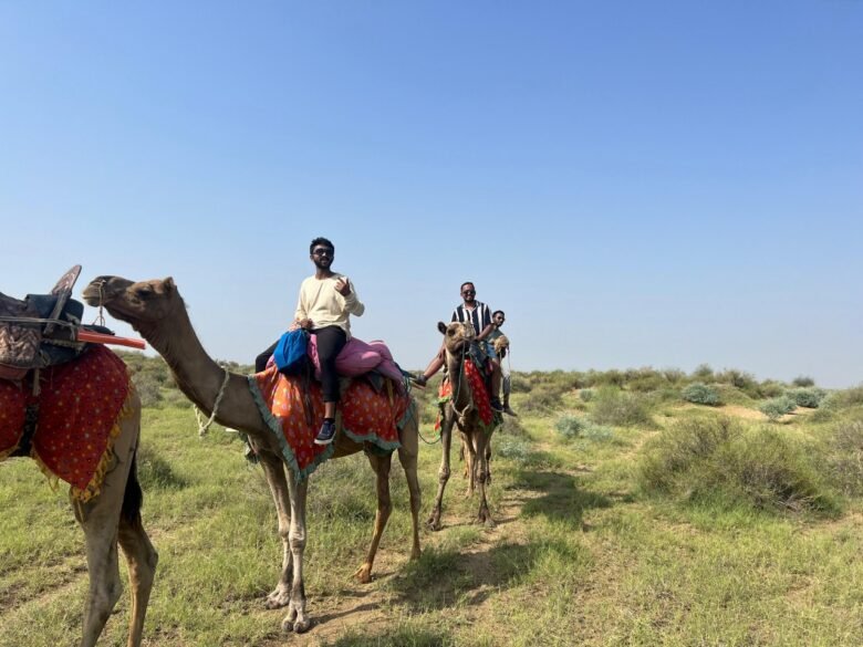 camel safari in jaisalmer
