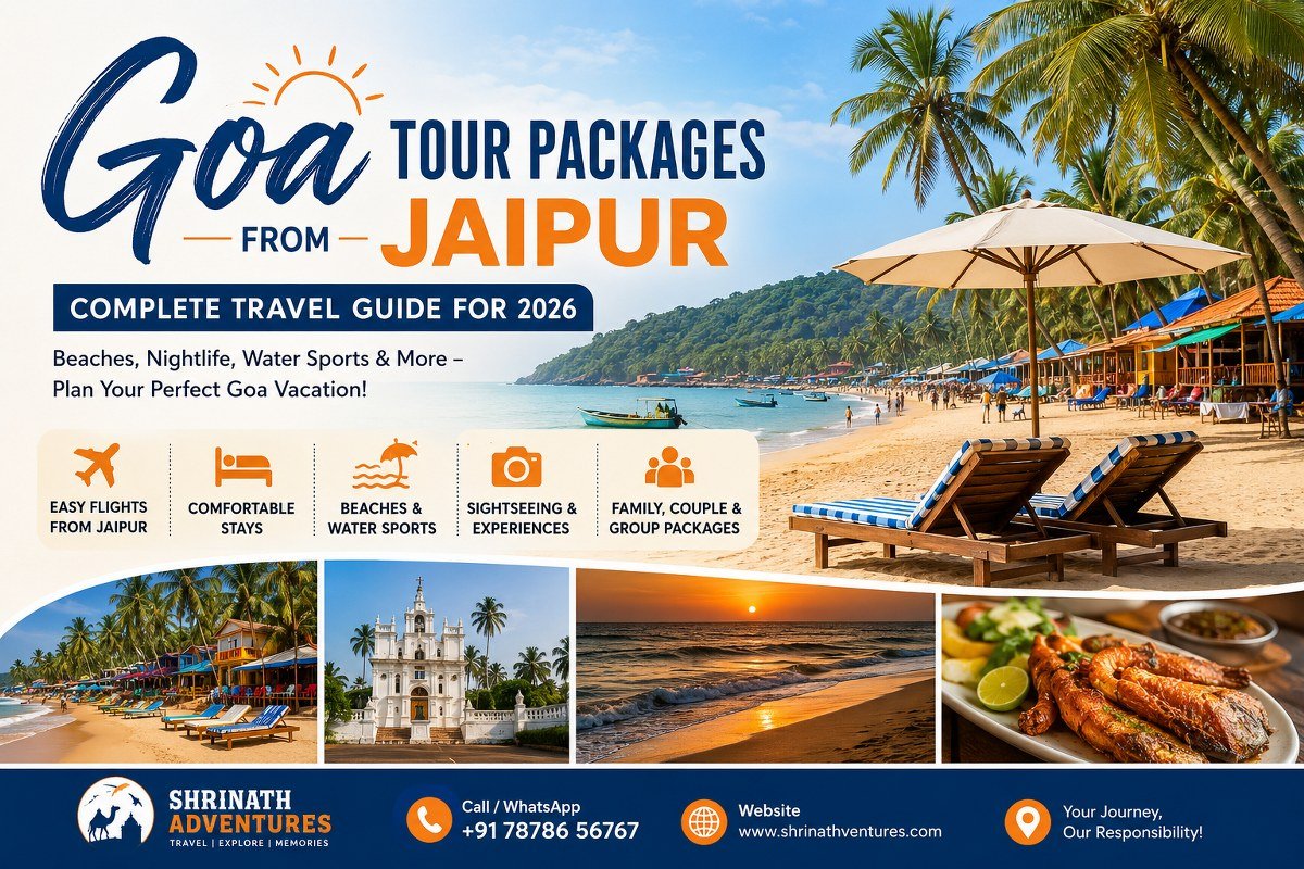 Goa Tour Packages from Jaipur