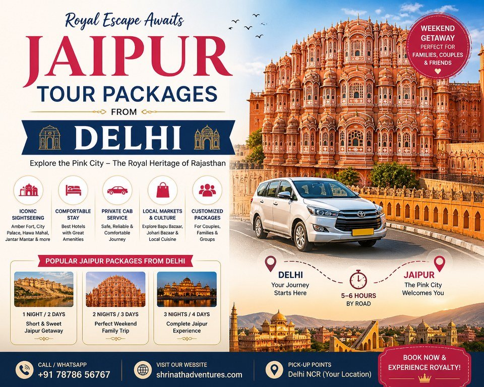 Jaipur tour package from delhi