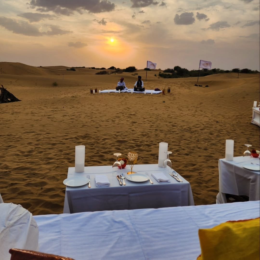 Event décor arranged in Jaisalmer