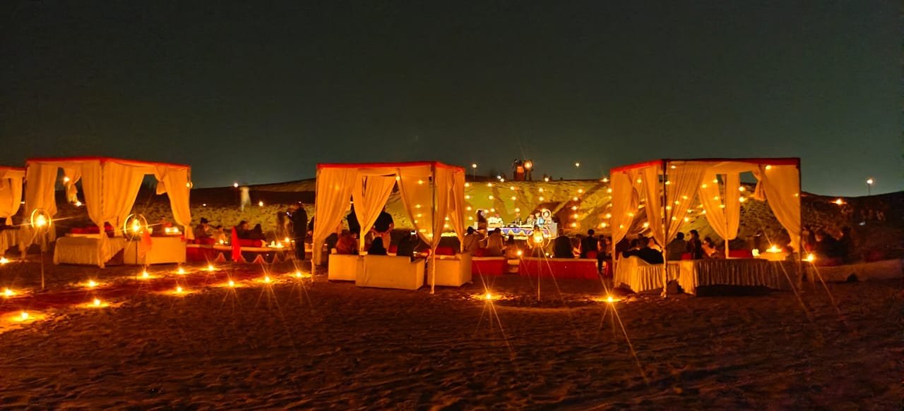 Private dinner on dunes event in Jaisalmer