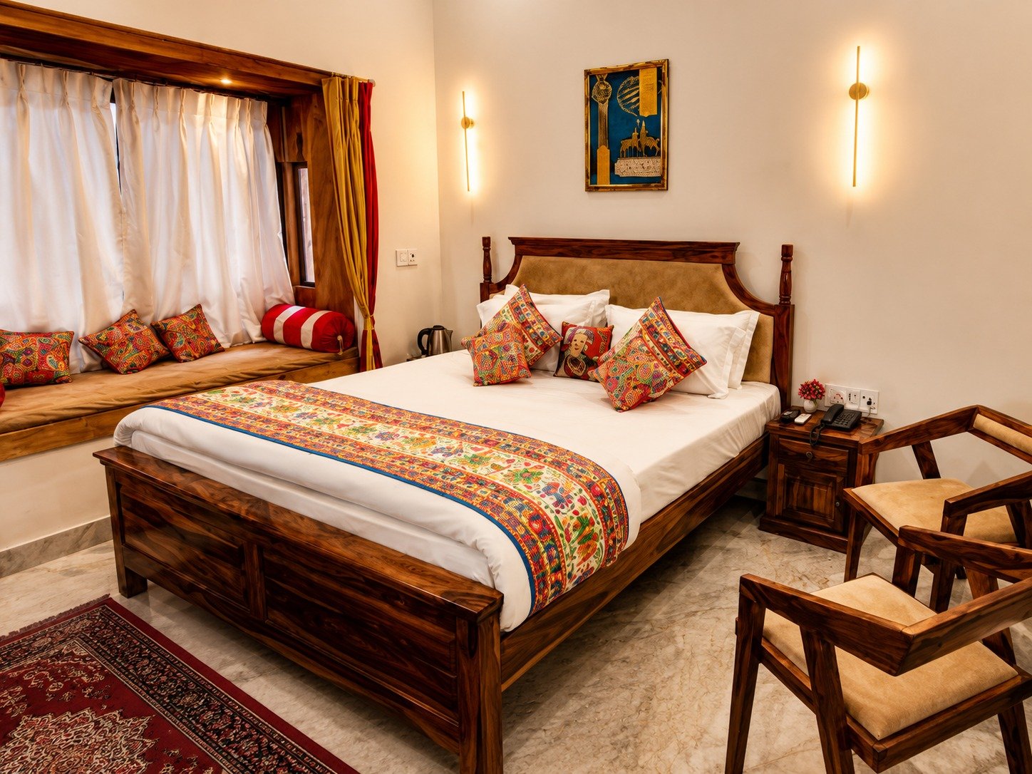 Hotel Narpatgarh Palace living area